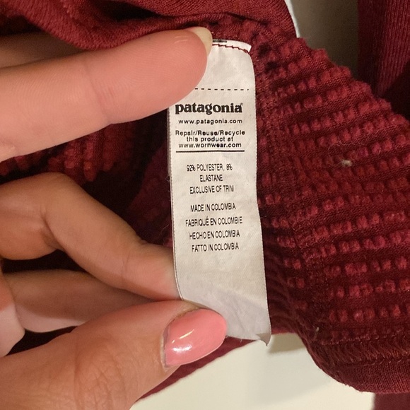 Patagonia Women's Capilene® Thermal Weight Crewneck Dark Red Sz XL - Picture 7 of 9